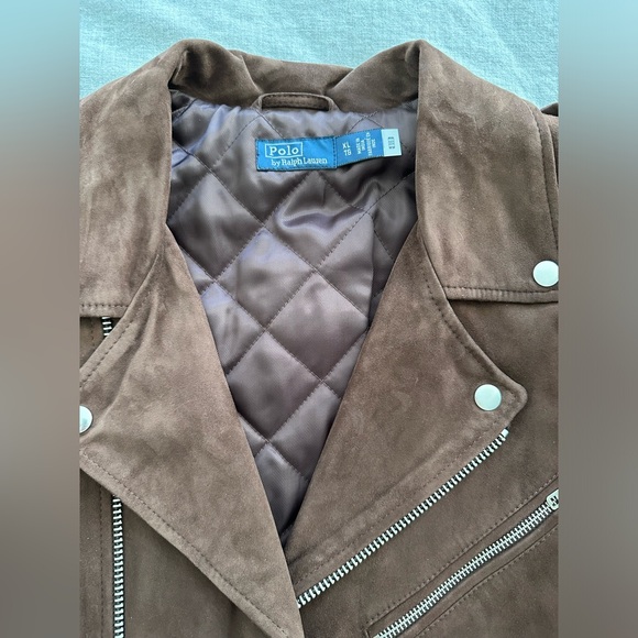 Polo Ralph Lauren Suede Moto Jacket - Picture 7 of 11
